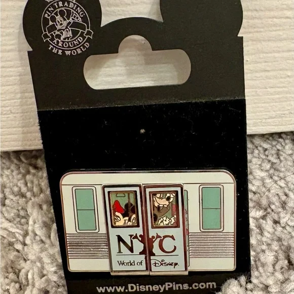 Disney NYC Subway Pin with Red and Blue Accents - Picture 5 of 7